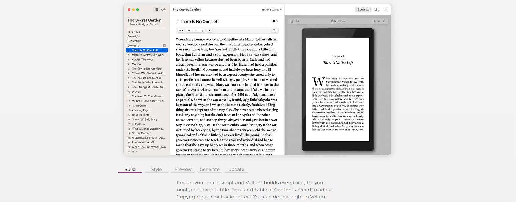 Vellum Writer Writing Software Home Page